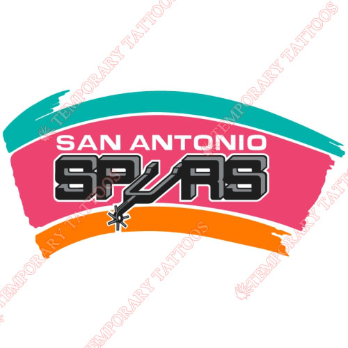 San Antonio Spurs Customize Temporary Tattoos Stickers NO.1193